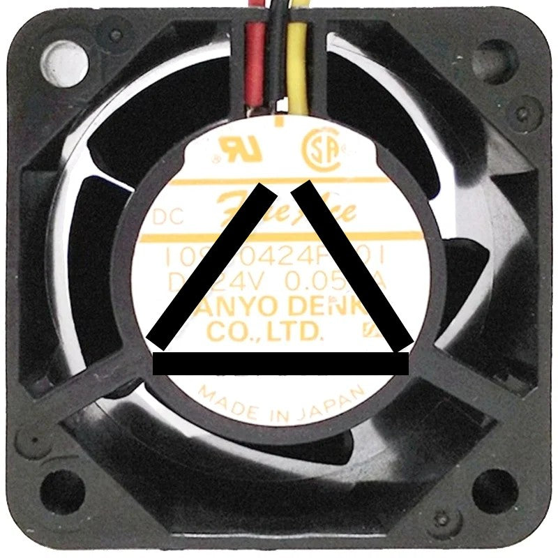 Sanyo 109P0424F301 DC 24V 0.055A 3 Wires Axial Cooling Fan