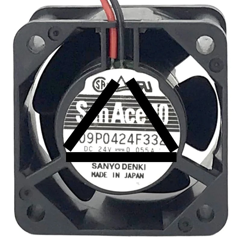 Sanyo 109P0424F332 24V 0.055A 2 Wires Axial Cooling Fan