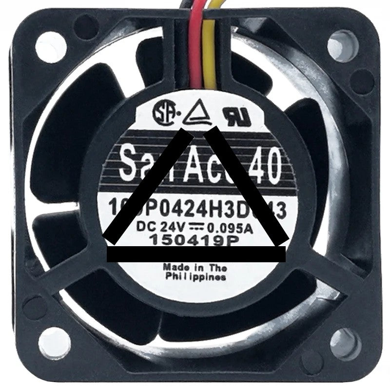 Sanyo 109P0424H3D043 24V 0.095A 3 Wires Axial Cooling Fan