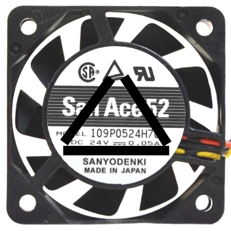 Sanyo 109P0524H701 24V 0.05A 2 / 3 Wires Axial Cooling Fan