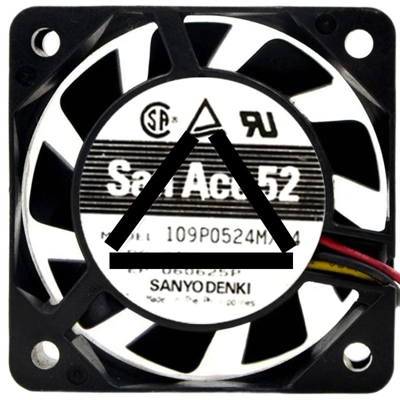 Sanyo 109P0524M704 DC 24V 0.04A 2 / 3 Wires Axial Cooling Fan