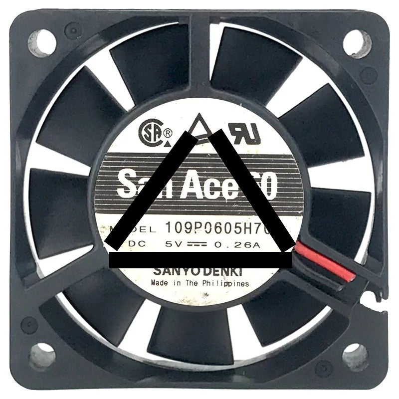 Sanyo 109P0605H702 5V 0.26A 2 / 3 Wires Axial Fan