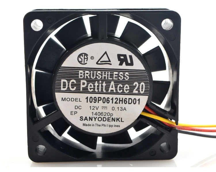 SANYO 109P0612H6D01 12V 0.13A 6CM cooling fan