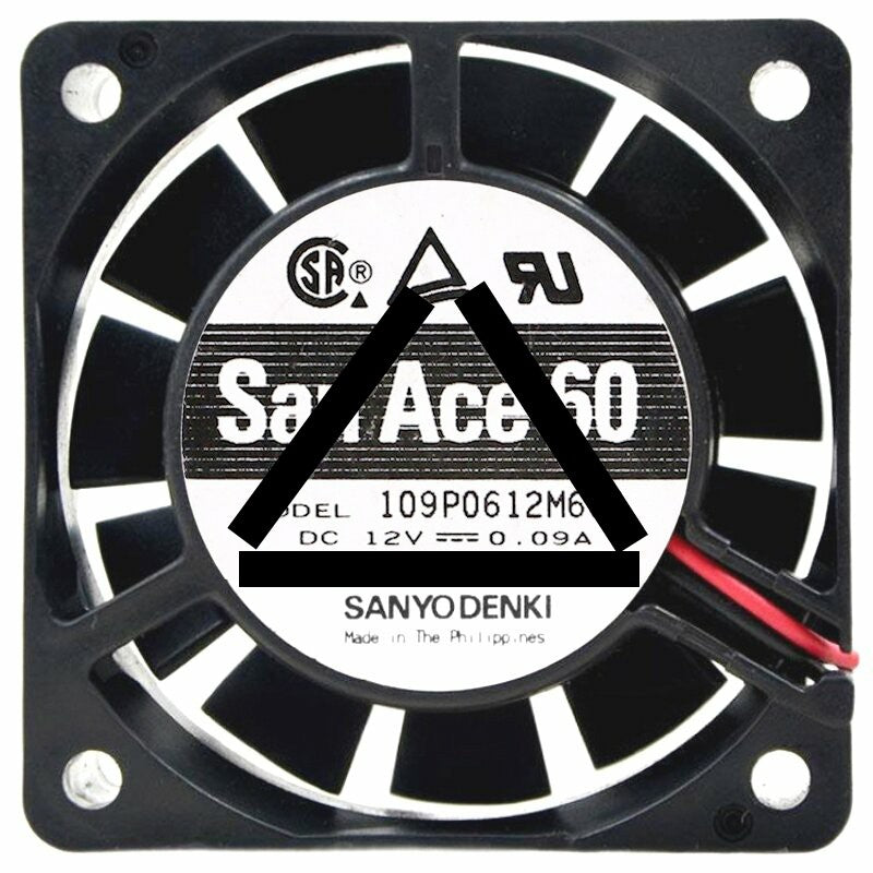 Sanyo 109P0612M601 12V 0.09A 3 Wires Axial Cooling Fan