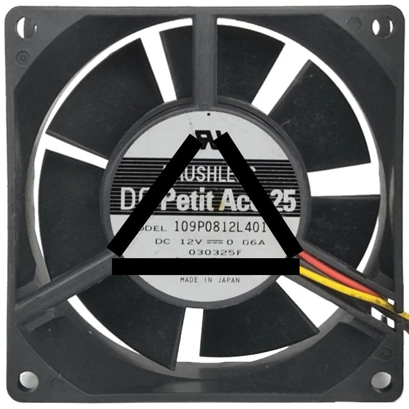 Sanyo 109P0812L401 12V 0.06A DC Brushless 3 Wires Axial Cooling Fan