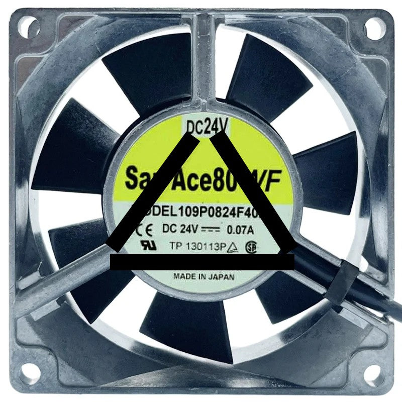 Sanyo 109P0824F402 DC 24V 0.07A 3 Wires Axial Cooling Fan
