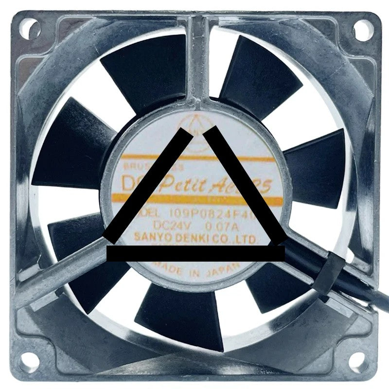 Sanyo 109P0824F4021 24V 0.07A DC Brushless 3 Wires Axial Cooling Fan