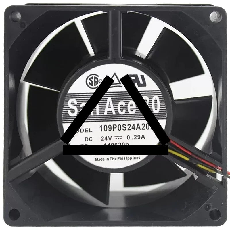 Sanyo 109P0S24A202 DC 24V 0.29A 3 Wires Axial Cooling Fan