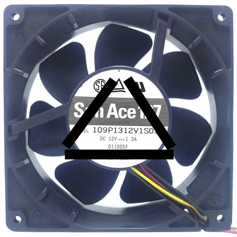 Sanyo 109P1312V1S03 DC 12V 1.3A 4 Wires Axial Cooling Fan