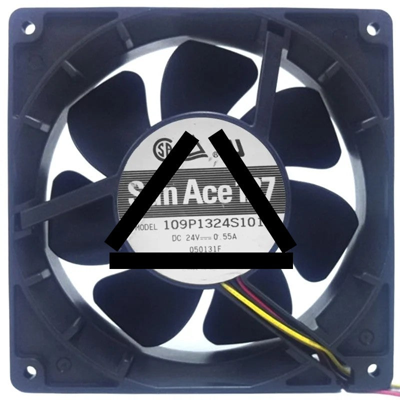 Sanyo 109P1324S101 DC 24V 0.55A 3 Wires Axial Cooling Fan