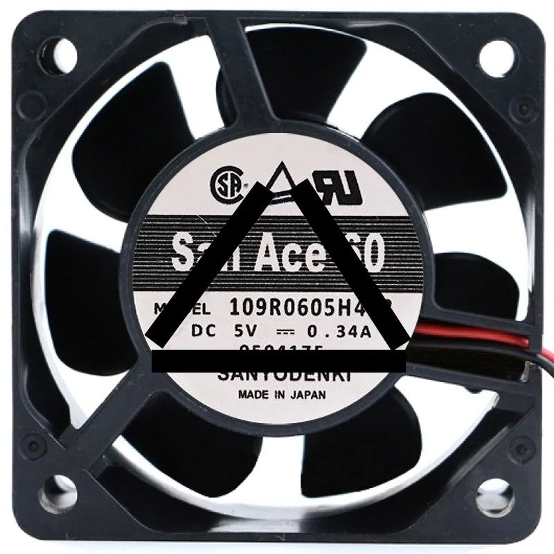 Sanyo 109R0605H402 DC 5V 0.34A 2 / 3 Wires Axial Cooling Fan