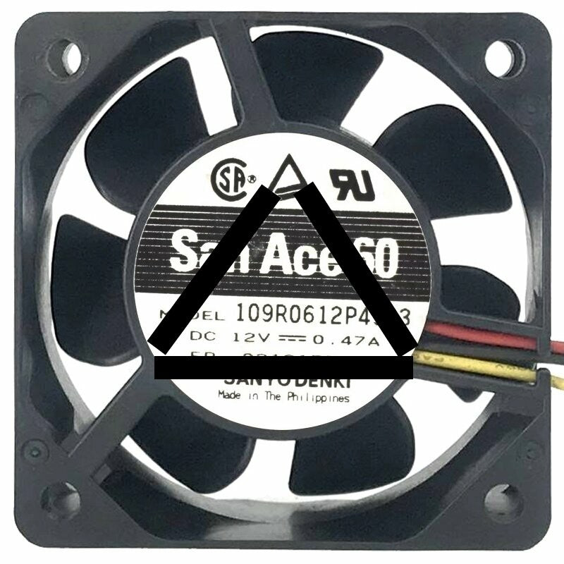 Sanyo 109R0612P4J03 12V 0.47A 4 Wires Axial Cooling Fan