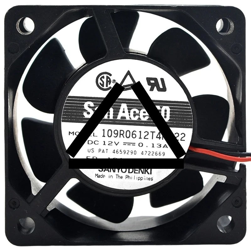 Sanyo 109R0612T4H122 12V 0.13A 2 / 3 Wires Cooling Fan