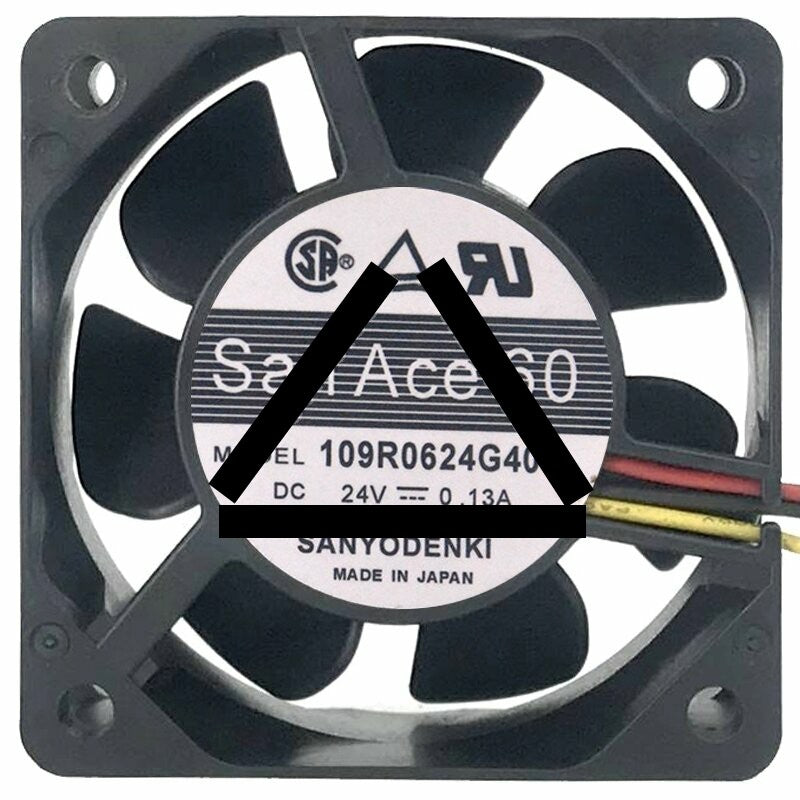 Sanyo 109R0624G401 24V 0.13A 2 / 3 Wires Axial Fan