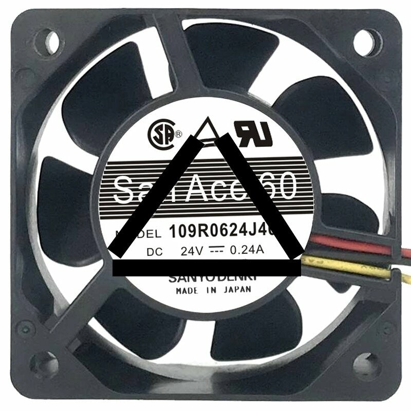 Sanyo 109R0624J402 24V 0.24A 2 / 3 Wires Cooling Fan