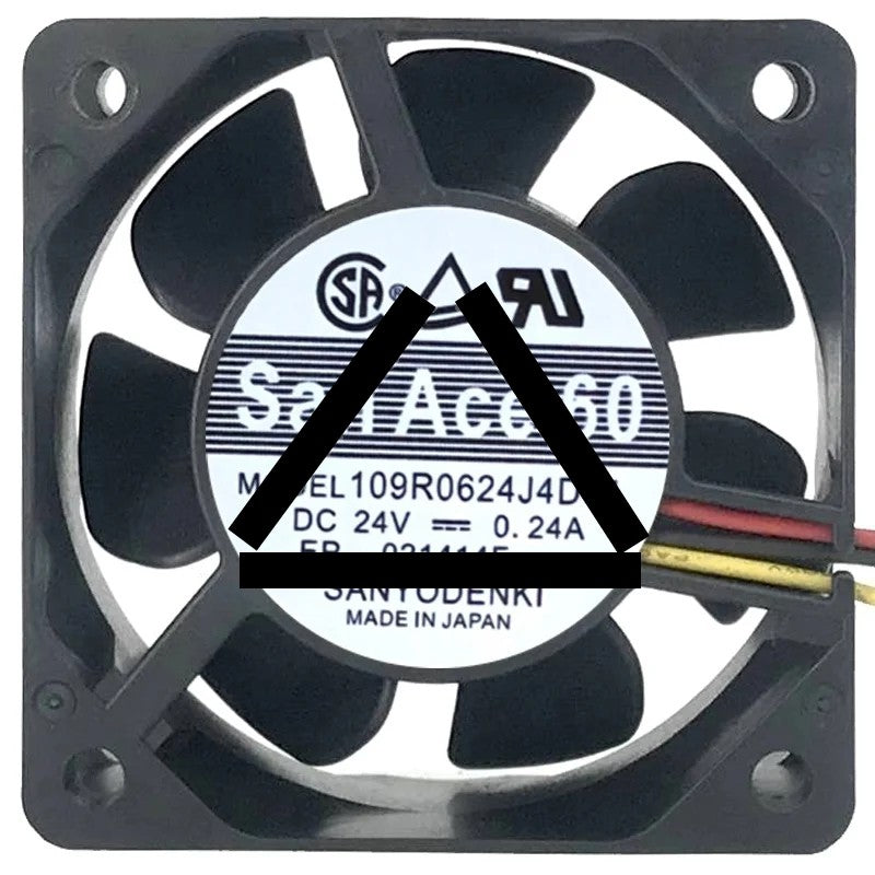 Sanyo 109R0624J4D01 24V 0.24A 2 / 3 Wires Axial Fan