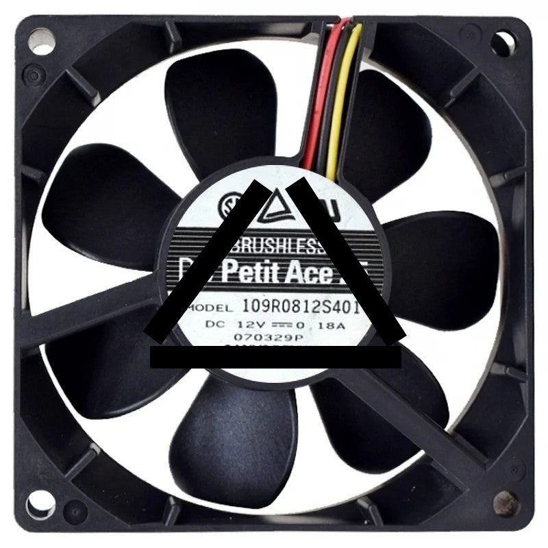 Sanyo 109R0812S401 DC 12V 0.18A 3 Wires Axial Cooling Fan