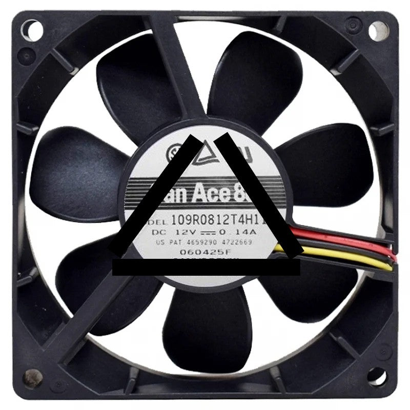 Sanyo 109R0812T4H112 DC 12V 0.14A 3 Wires Axial Cooling Fan