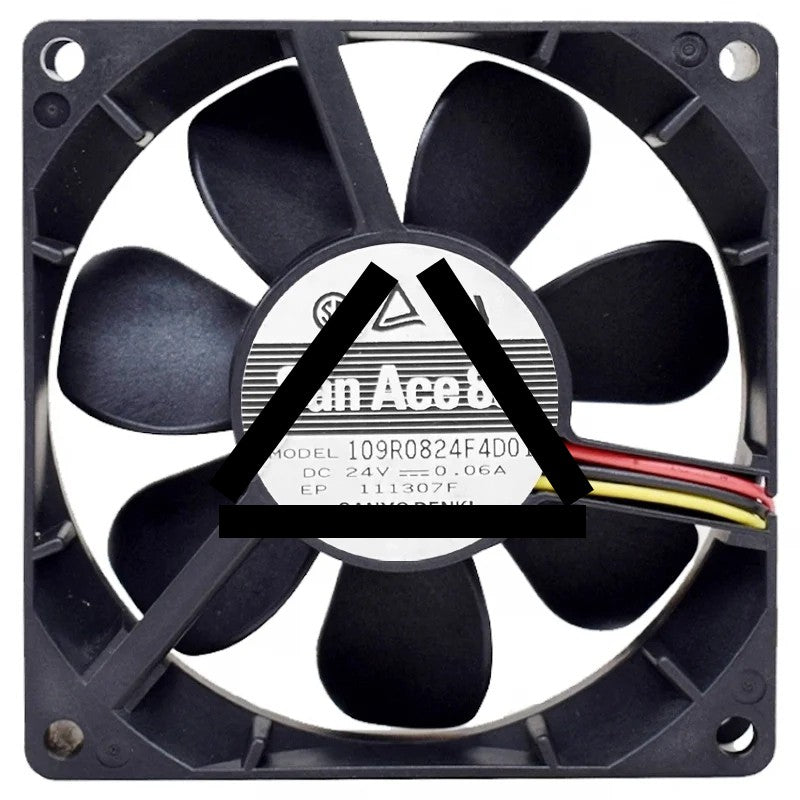 Sanyo 109R0824F4D01 DC 24V 0.06A 3 Wires Axial Cooling Fan