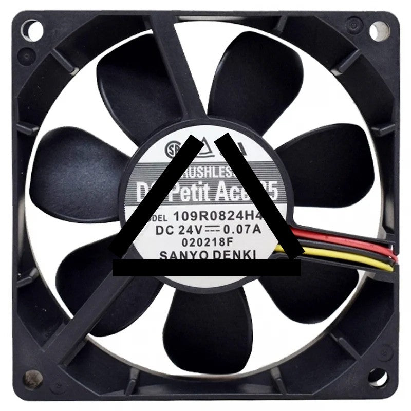 Sanyo 109R0824H401 24V 0.07A DC Brushless 3 Wires Axial Cooling Fan