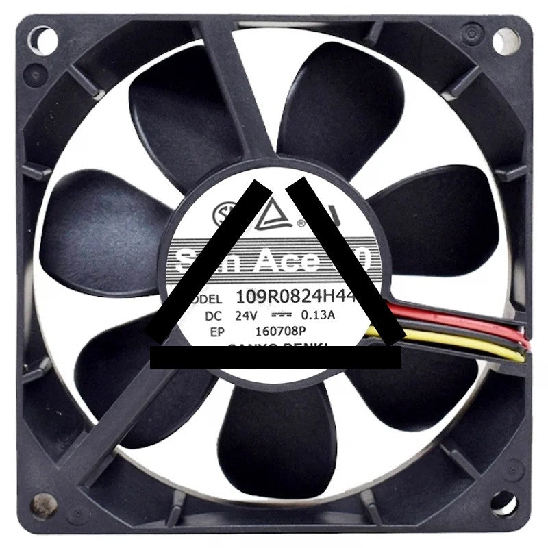 Sanyo 109R0824H443 DC 24V 0.13A 3 Wires Axial Cooling Fan
