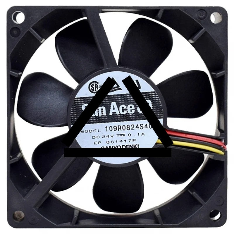 Sanyo 109R0824S401 DC 24V 0.1A 3 Wires Axial Cooling Fan