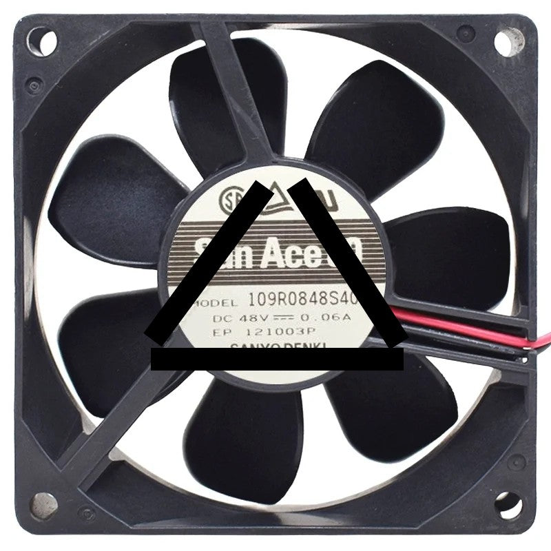 Sanyo 109R0848S402 DC 48V 0.06A 2 Wires Axial Cooling Fan