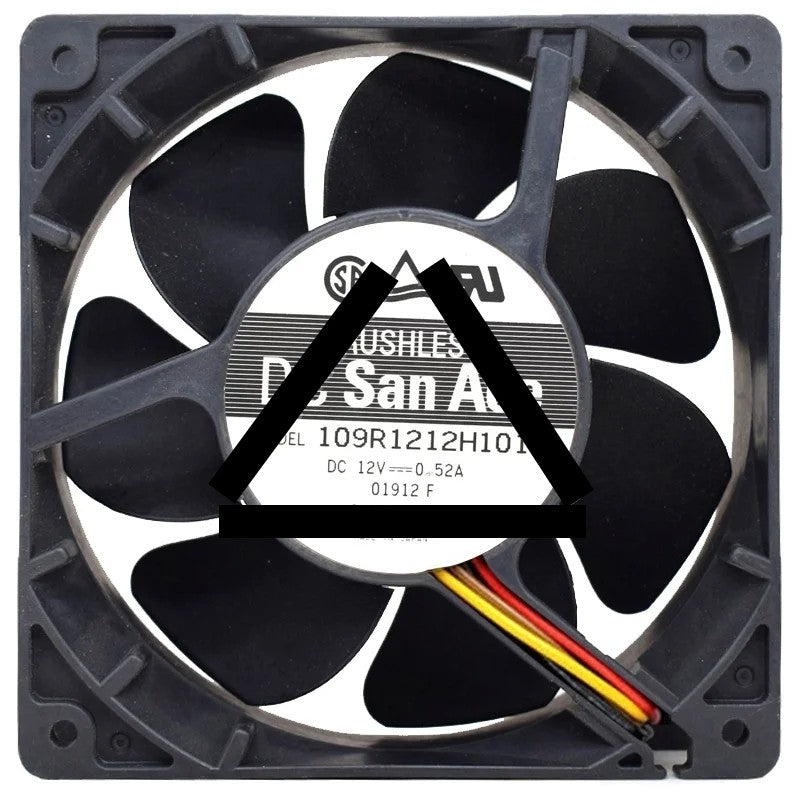 Sanyo 109R1212H101 12V 0.52A 3 Wires Brushless Axial Fan
