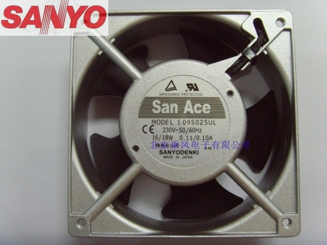 Sanyo 109S025UL 12038 120mm 12cm AC 220V 0.11A 16/18W server inverter cooling fan