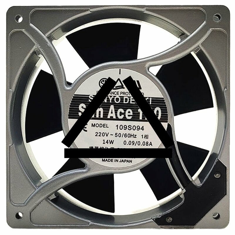 Sanyo 109S094 AC 220V 0.09/0.08A 14W Impedance Protected Cooling Fan