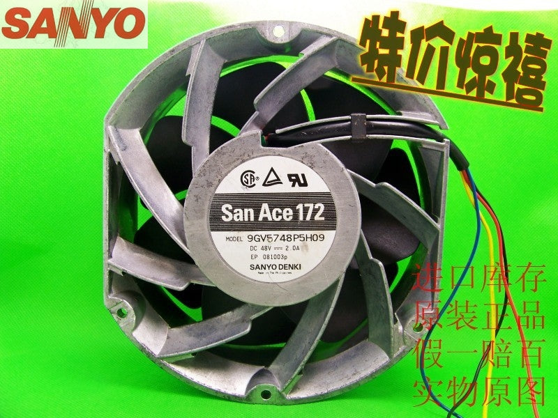 Sanyo 17251 17CM 9GV5748P5H09 48V 2.0A power server cooling fan.