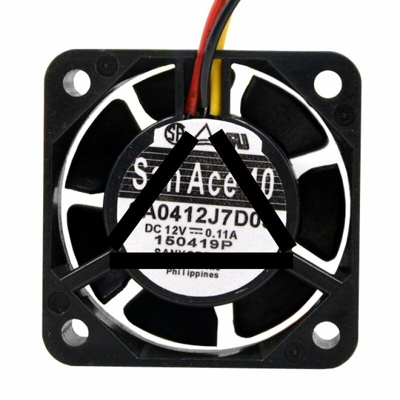 Sanyo 9A0412J7D03 DC 12V 0.11A 2 Wires / 3 Wires Axial Cooling Fan
