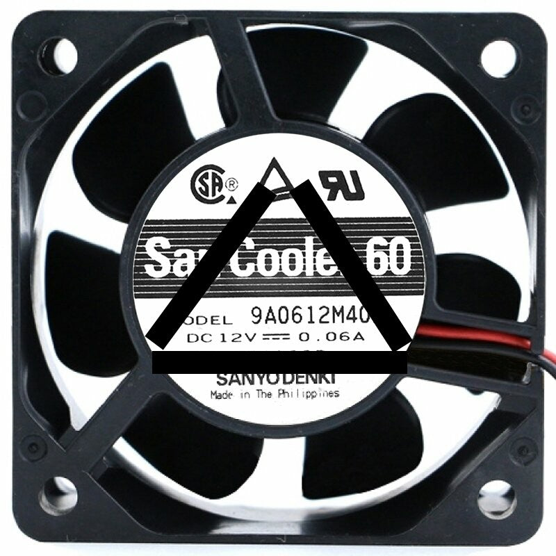 Sanyo 9A0612M402 12V 0.06A 2 / 3 Wires Cooling Fan