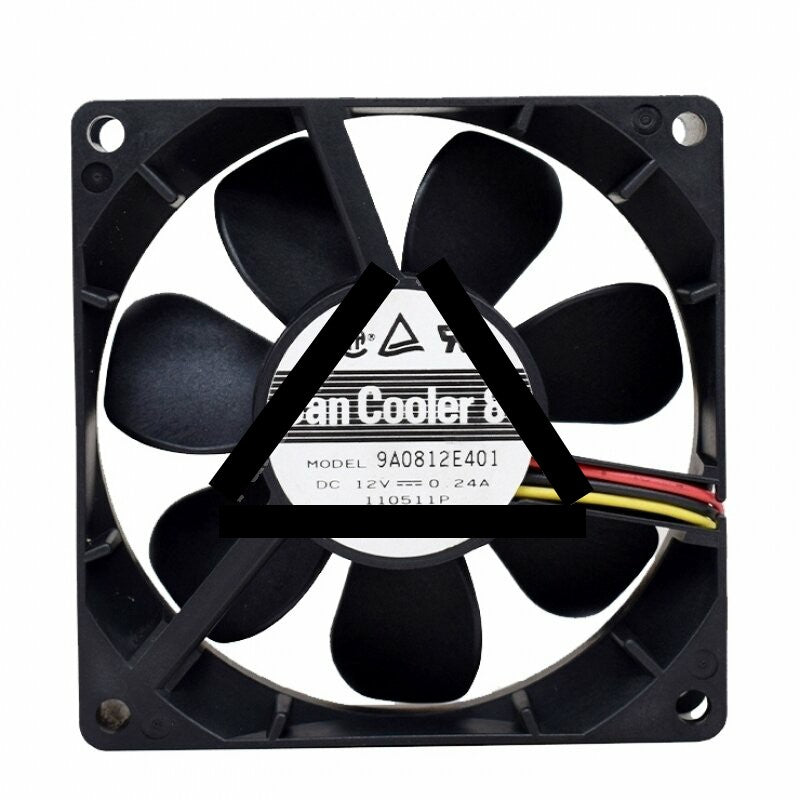 Sanyo 9A0812E401 DC 12V 0.24A 2 Wires / 3 Wires Axial Cooling Fan