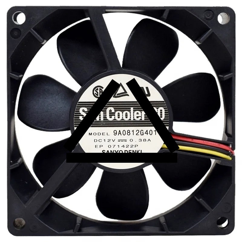 Sanyo 9A0812G4011 12V 0.38A 2 / 3 Wires Cooling Fan
