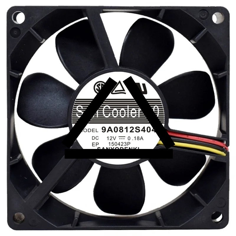 Sanyo 9A0812S404 12V 0.18A 3 Wires Axial Cooling Fan