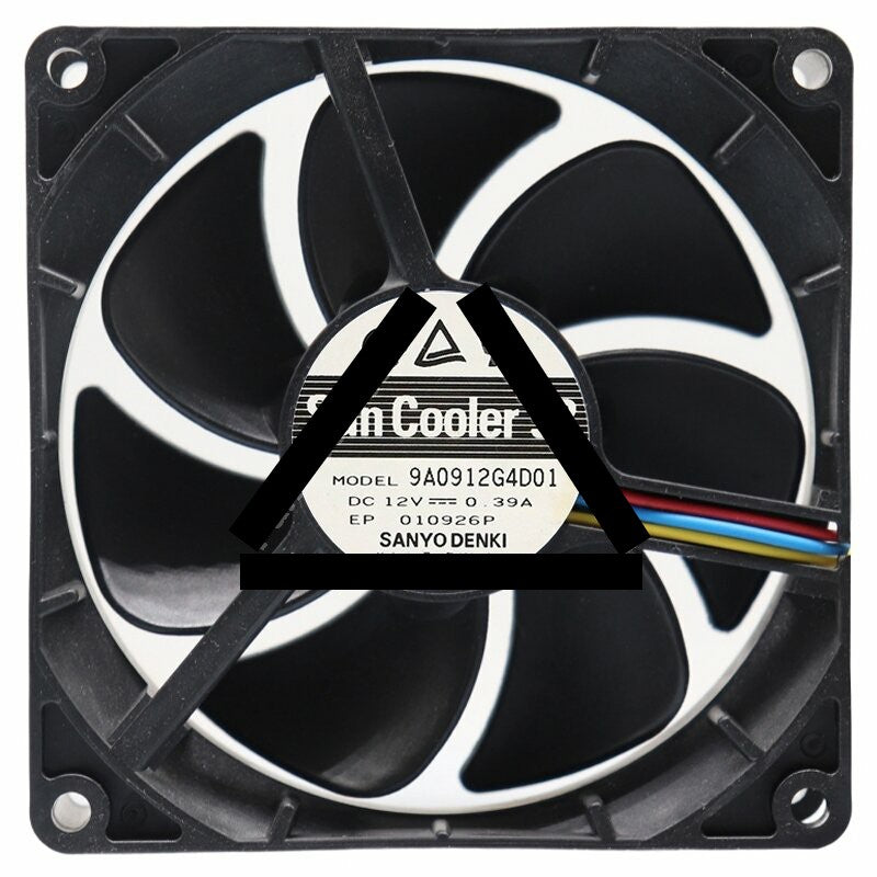 Sanyo 9A0912G4D01 DC 12V 0.39A 2 / 3 Wires Axial Fan