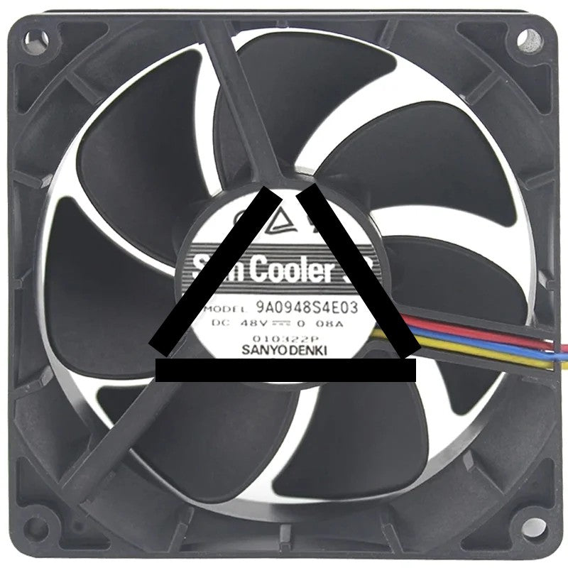 Sanyo 9A0948S4E03 DC 48V 0.08A 3 Wires Axial Cooling Fan