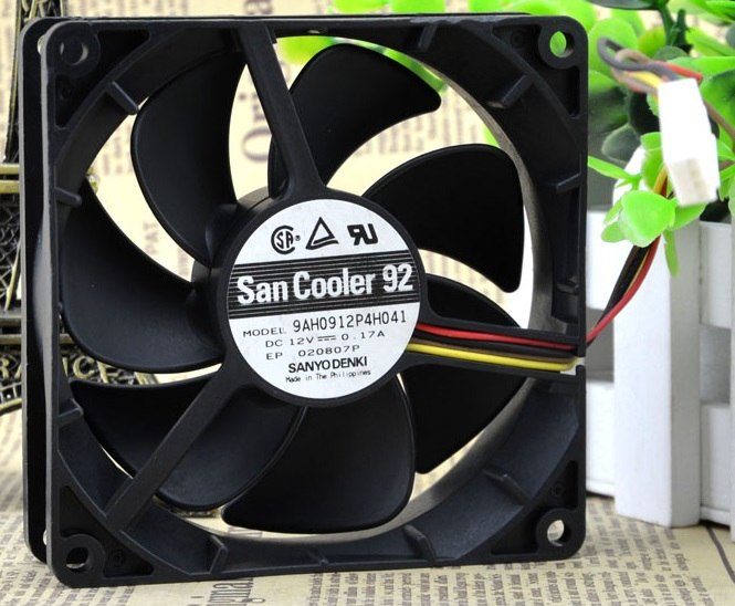 Sanyo 9AH0912P4H041 9025 9cm 12V 0.17A cooling fan