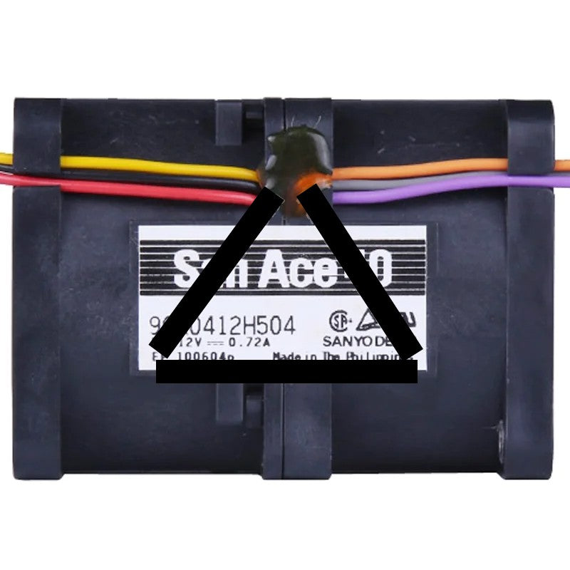 Sanyo 9CR0412H504 12V 0.72A 6 Wires Axial Cooling Fan