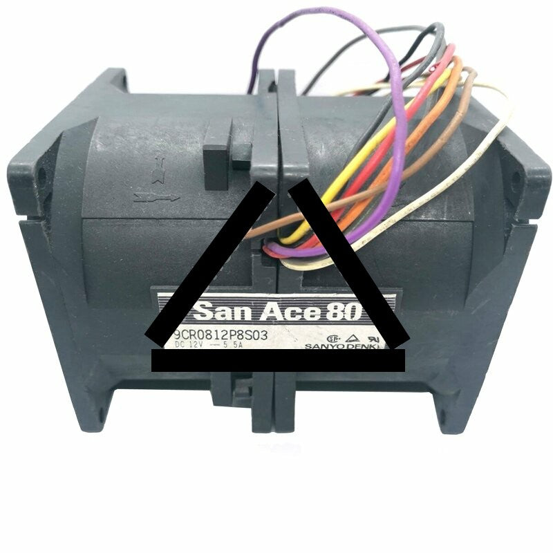 Sanyo 9CR0812P8S03 12V 5.5A 8 Wires Axial Cooling Fan