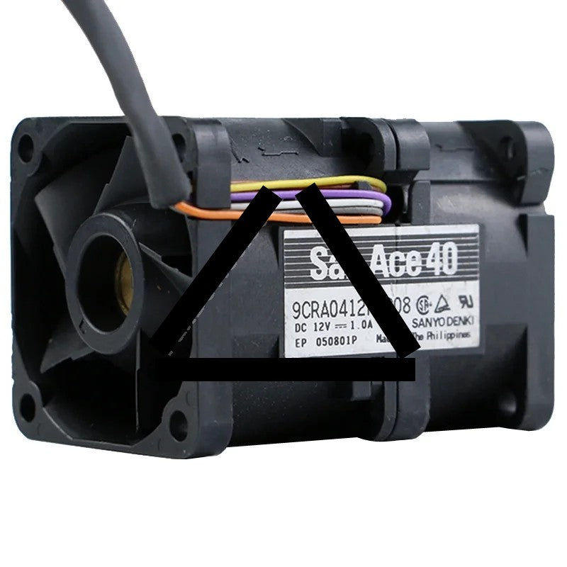 Sanyo 9CRA0412P5G08 12V 1.0A Axial Cooling Fan