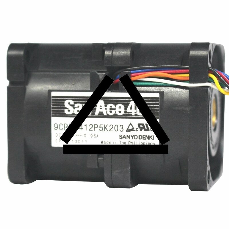 Sanyo 9CRB0412P5K203 12V 0.96A 8 Wires Axial Cooling Fan
