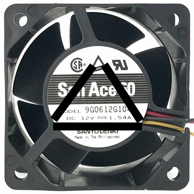 Sanyo 9G0612G1041 12V 1.54A 2 / 3 Wires Axial Cooling Fan