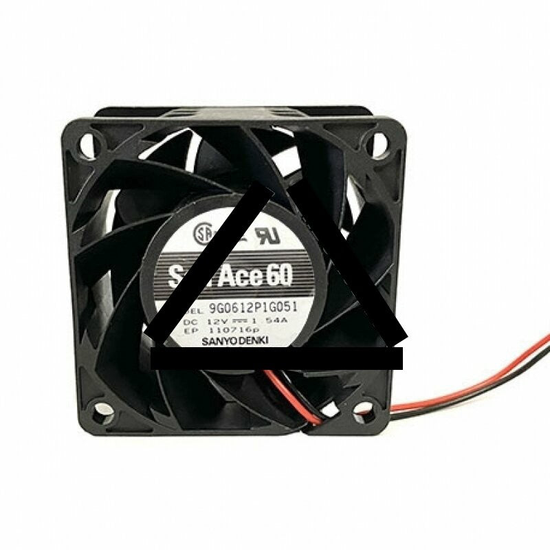 Sanyo 9G0612P1G051 DC 12V 1.54A 2 Wires / 4 Wires Axial Cooling Fan