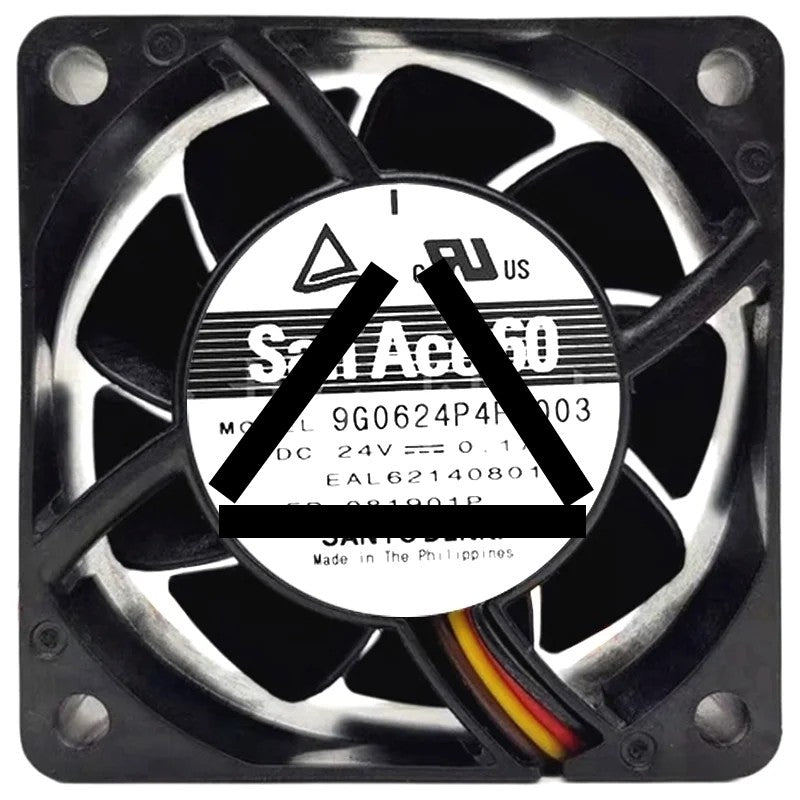 Sanyo 9G0624P4FD003 24V 0.17A 4 Wires Axial Cooling Fan