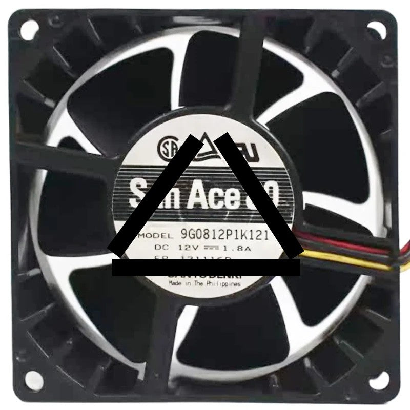 Sanyo 9G0812P1K121 12V 1.8A 4 Wires Axial Cooling Fan