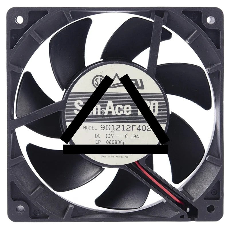 Sanyo 9G1212F402 12V 0.19A 2 Wires Axial Cooling Fan