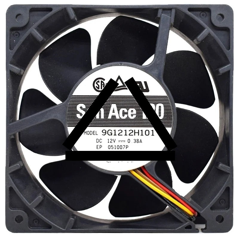 Sanyo 9G1212H101 DC 12V 0.38A 2 / 3 Wires Cooling Fan