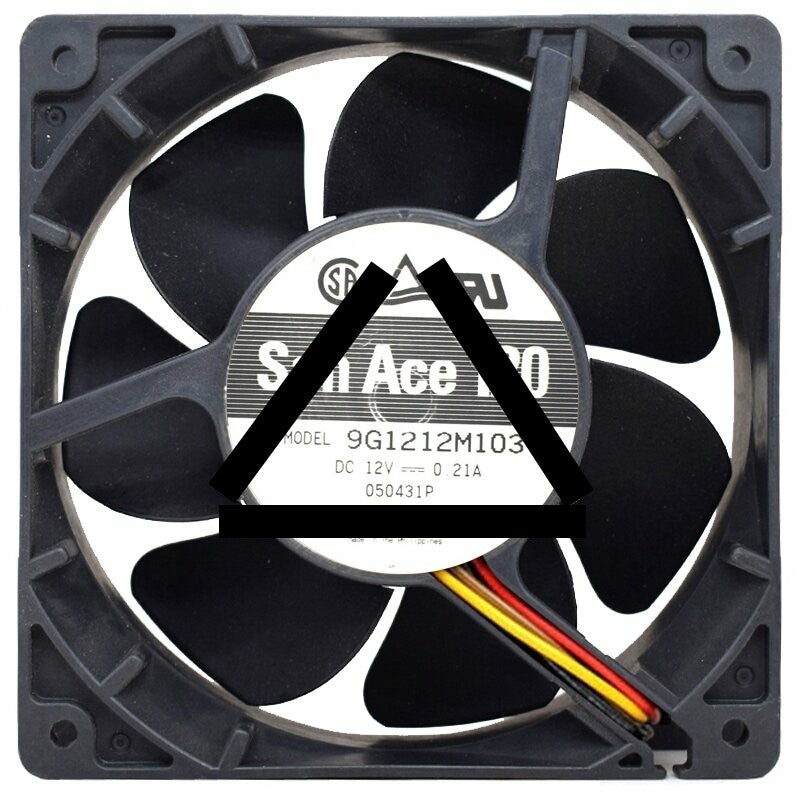 Sanyo 9G1212M103 12V 0.21A 3 Wires Axial Cooling Fan